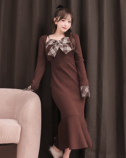 モデル身長：151cm / 着用カラー：ブラウン