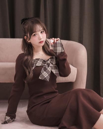 モデル身長：151cm / 着用カラー：ブラウン