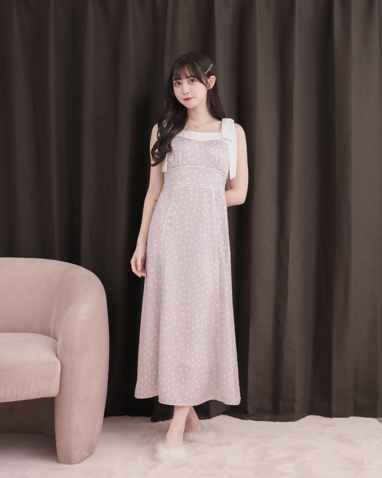 モデル身長：159cm / 着用カラー：ピンク