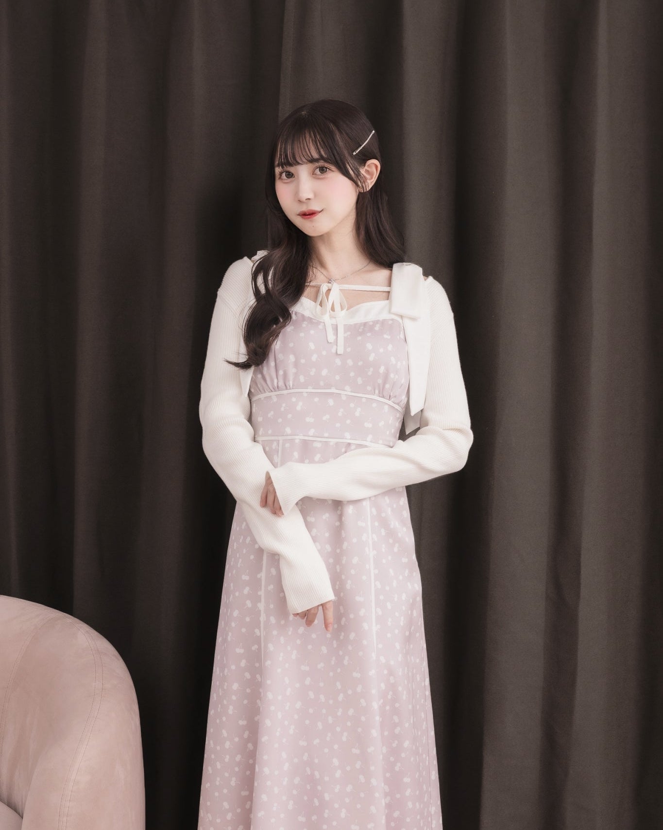 モデル身長：159cm / 着用カラー：ピンク