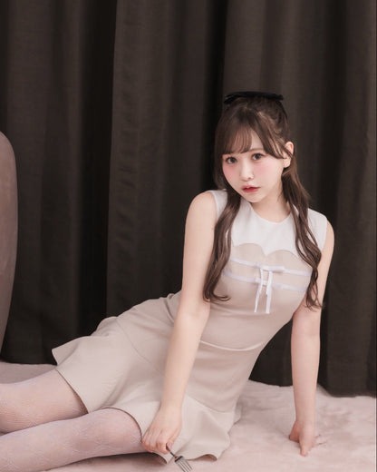 モデル身長：151cm / 着用カラー：ピンクベージュ