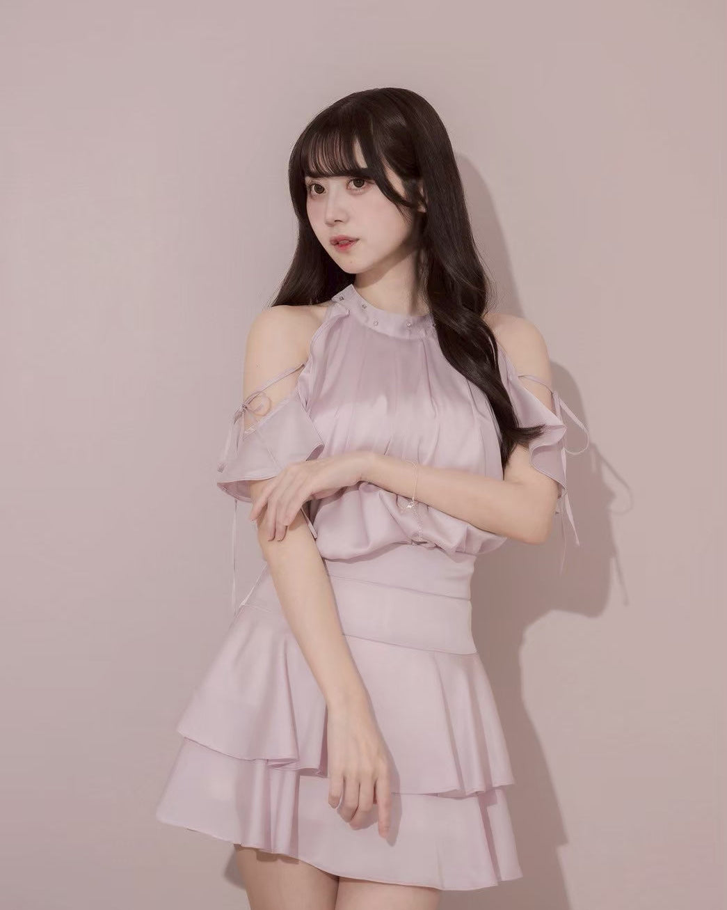 モデル身長：159cm / 着用カラー：ピンク