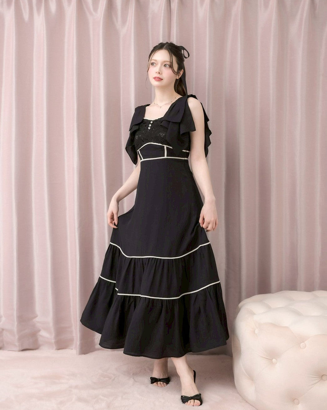 Ribbon Lace Dress – DOLCELICHE（ドルチェリーチェ）