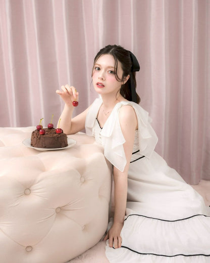 モデル身長：155cm / 着用カラー：ホワイト