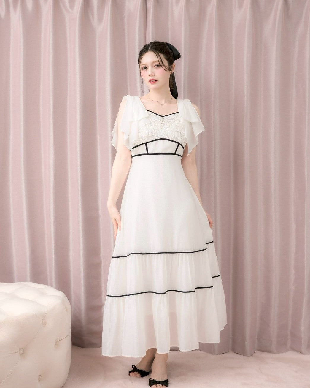 Ribbon Lace Dress – DOLCELICHE（ドルチェリーチェ）