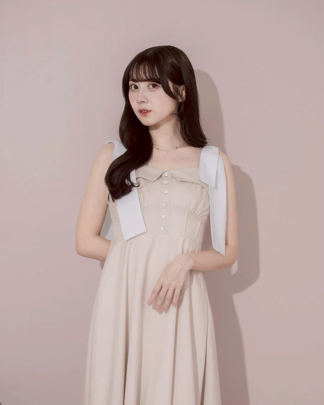 モデル身長：159cm / 着用カラー：ミルクティー