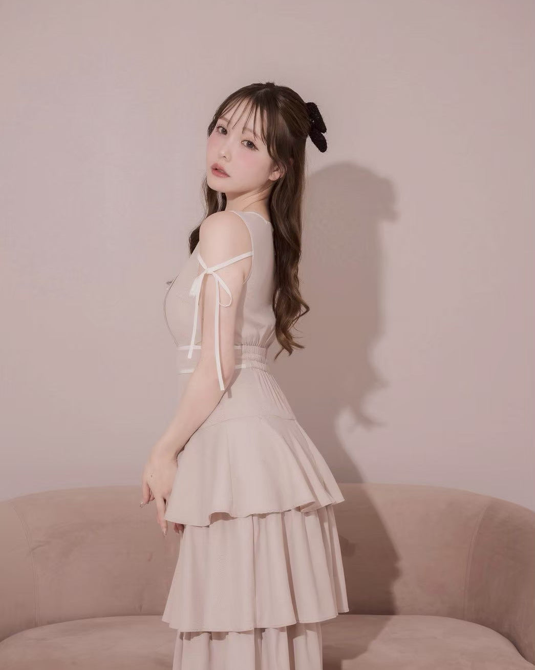 モデル身長：166cm / 着用カラー：ピンク