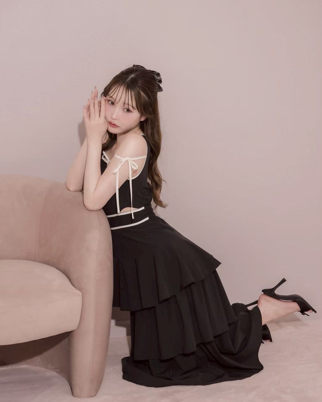 モデル身長：166cm / 着用カラー：ブラック