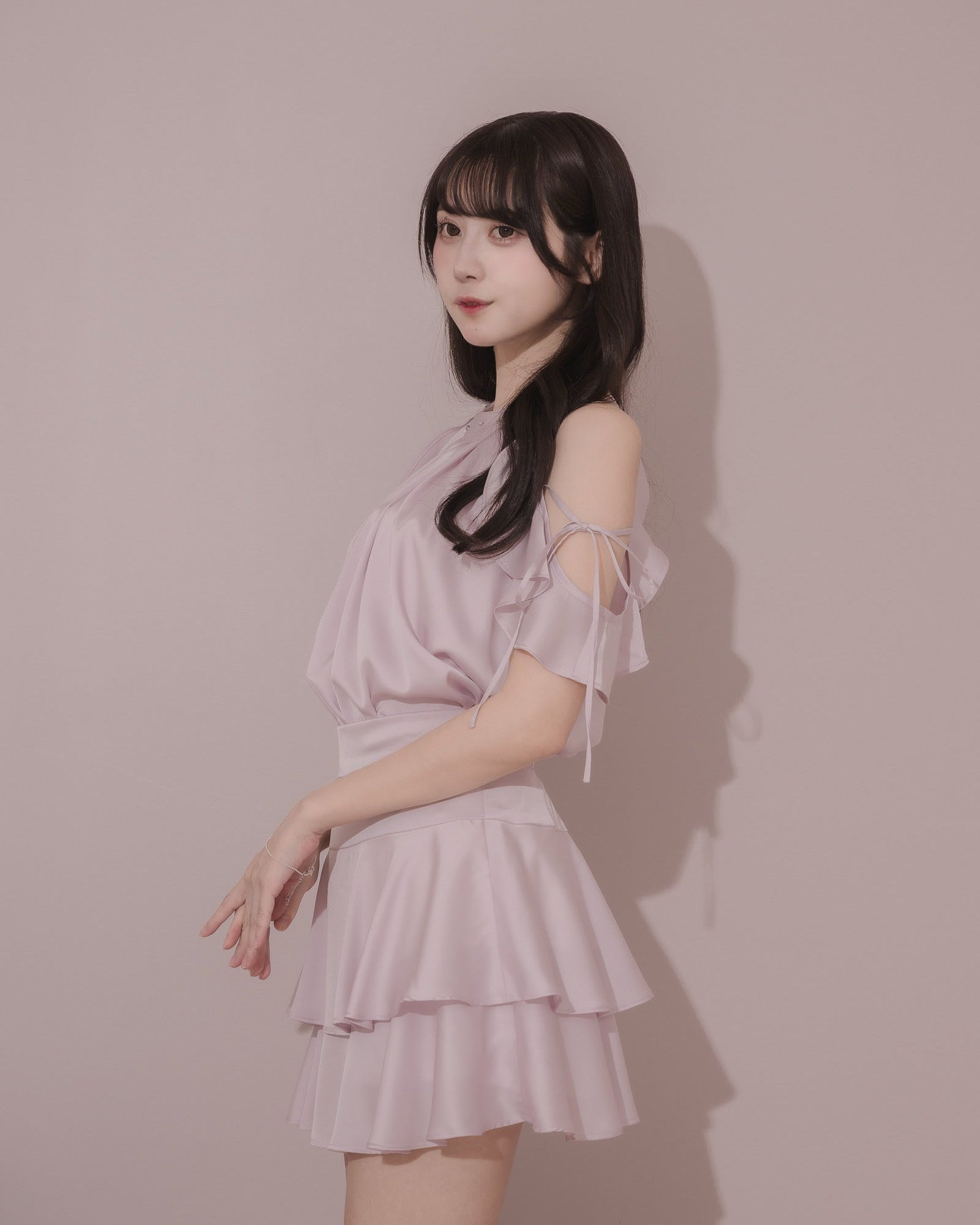 モデル身長：159cm / 着用カラー：ピンク
