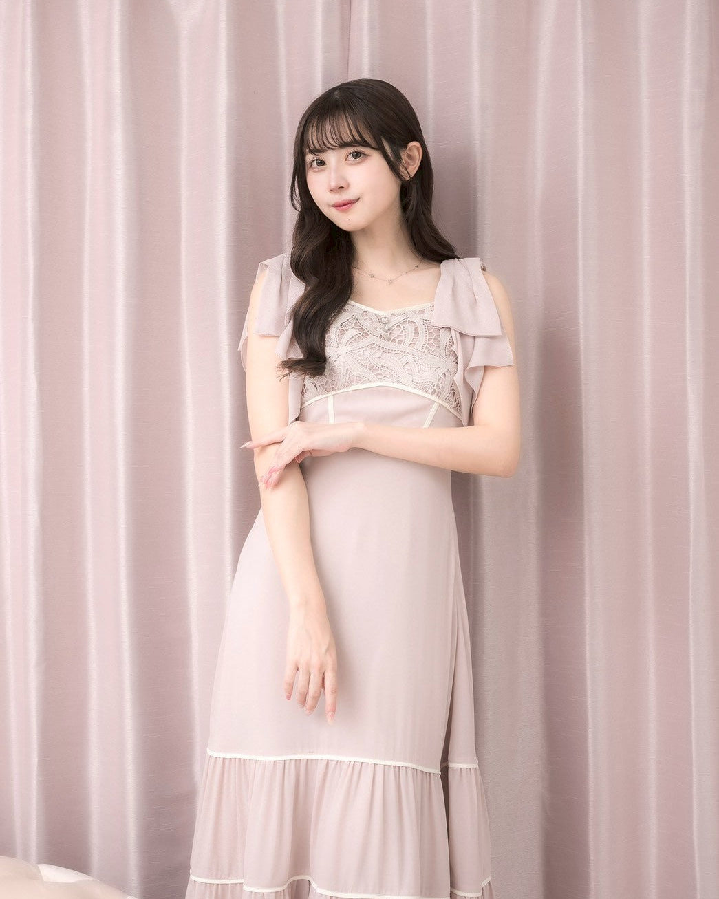 モデル身長：159cm / 着用カラー：ピンク