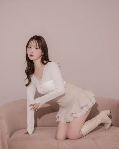 モデル身長：166cm / 着用カラー：ピンク