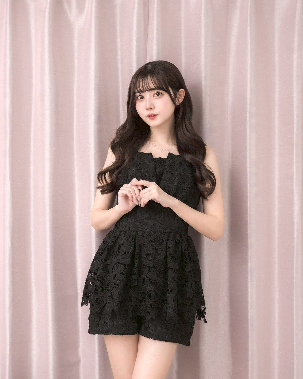 Ribbon Lace Short Romper – DOLCELICHE（ドルチェリーチェ）
