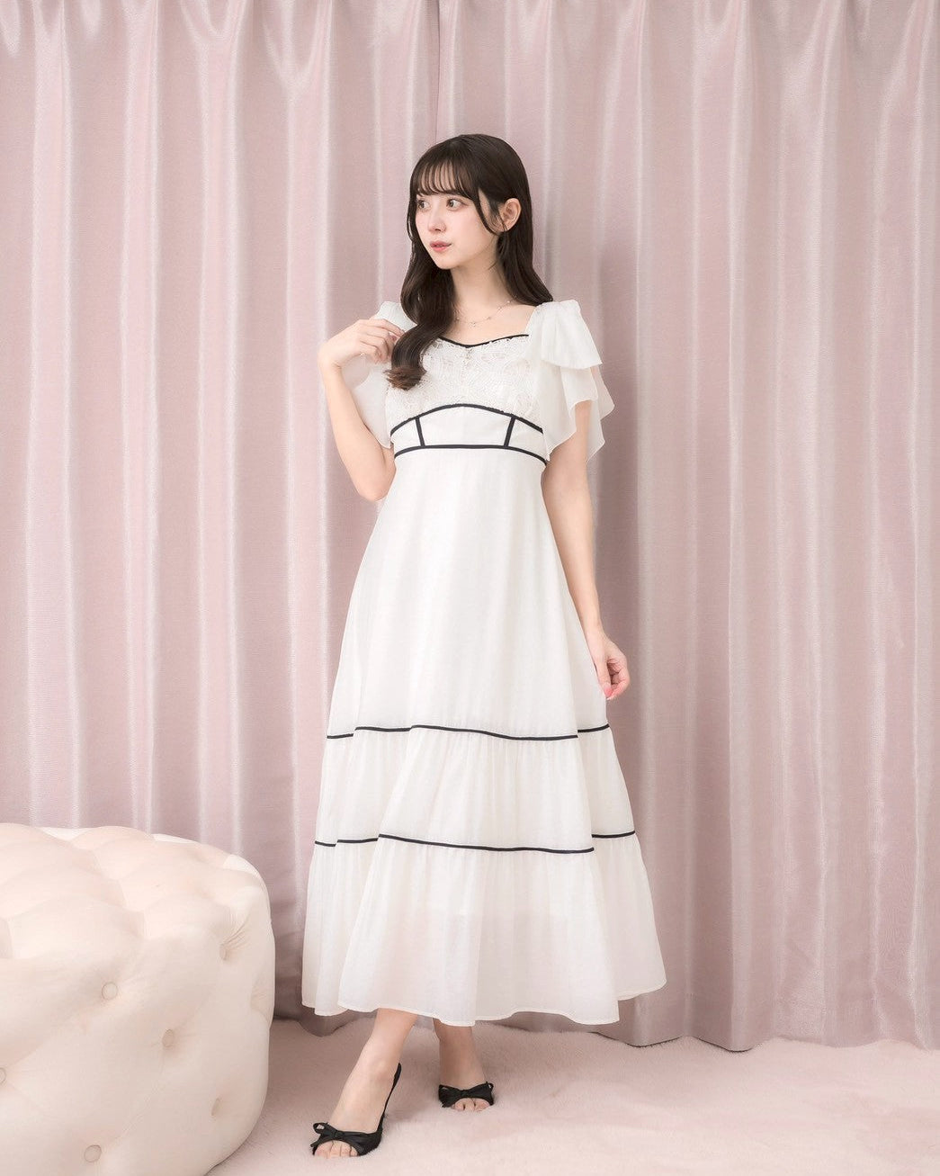 Ribbon Lace Dress – DOLCELICHE（ドルチェリーチェ）