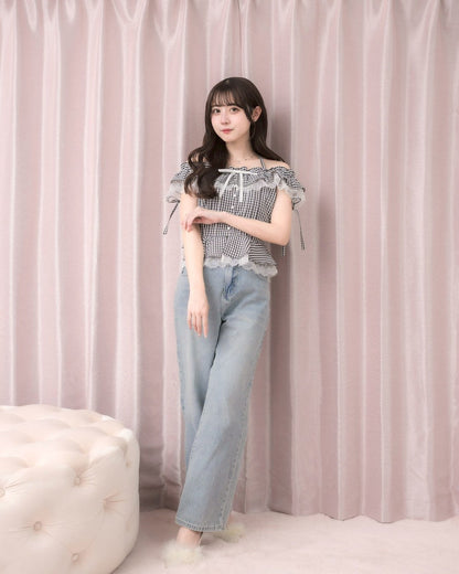 モデル身長：159cm / 着用カラー：ブラック