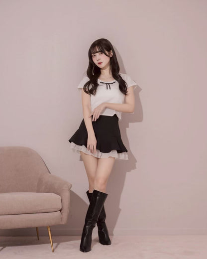 モデル身長：159cm / 着用カラー：ブラック