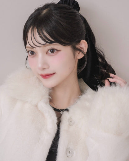 モデル身長：164cm / 着用カラー：アイボリー