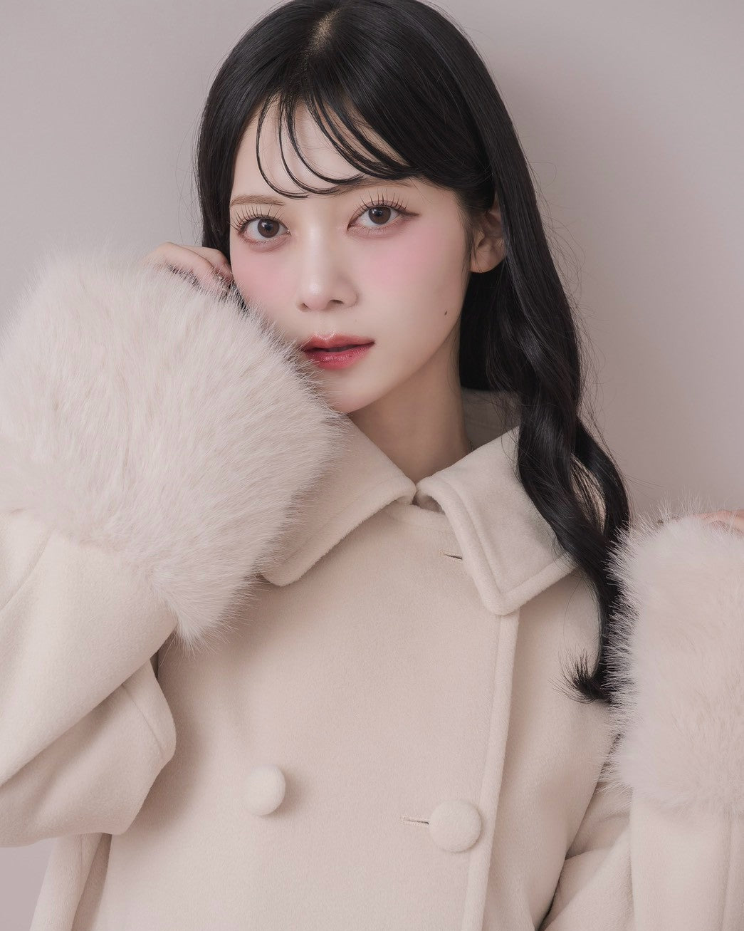 モデル身長：164cm / 着用カラー：ピンク