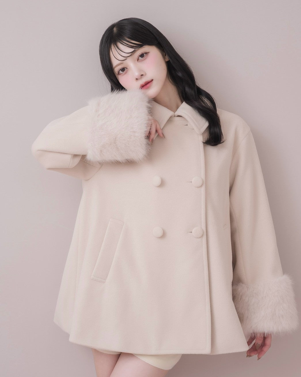 モデル身長：164cm / 着用カラー：ピンク