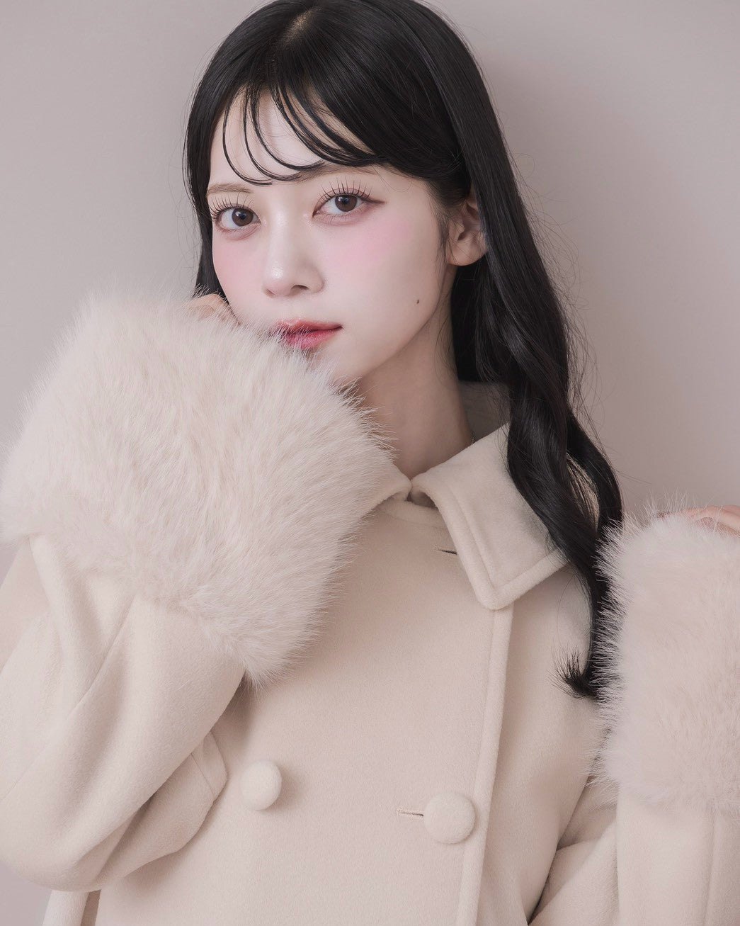 モデル身長：164cm / 着用カラー：ピンク