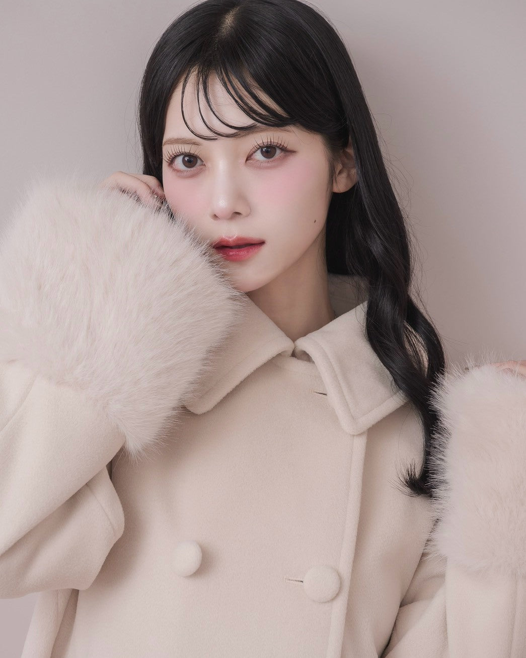 モデル身長：164cm / 着用カラー：ピンク