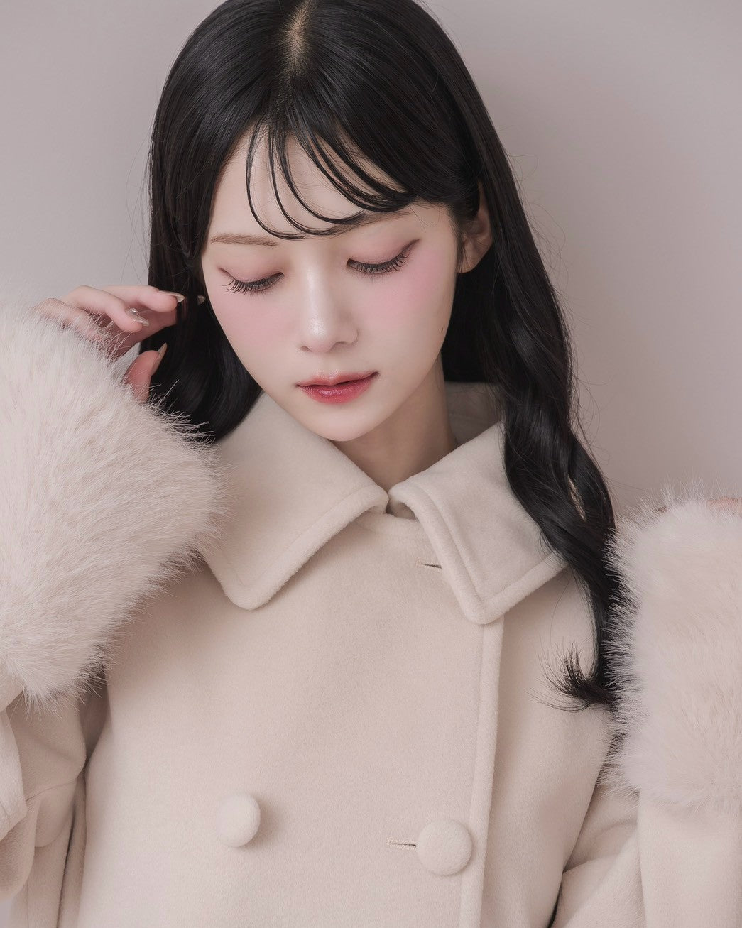 モデル身長：164cm / 着用カラー：ピンク