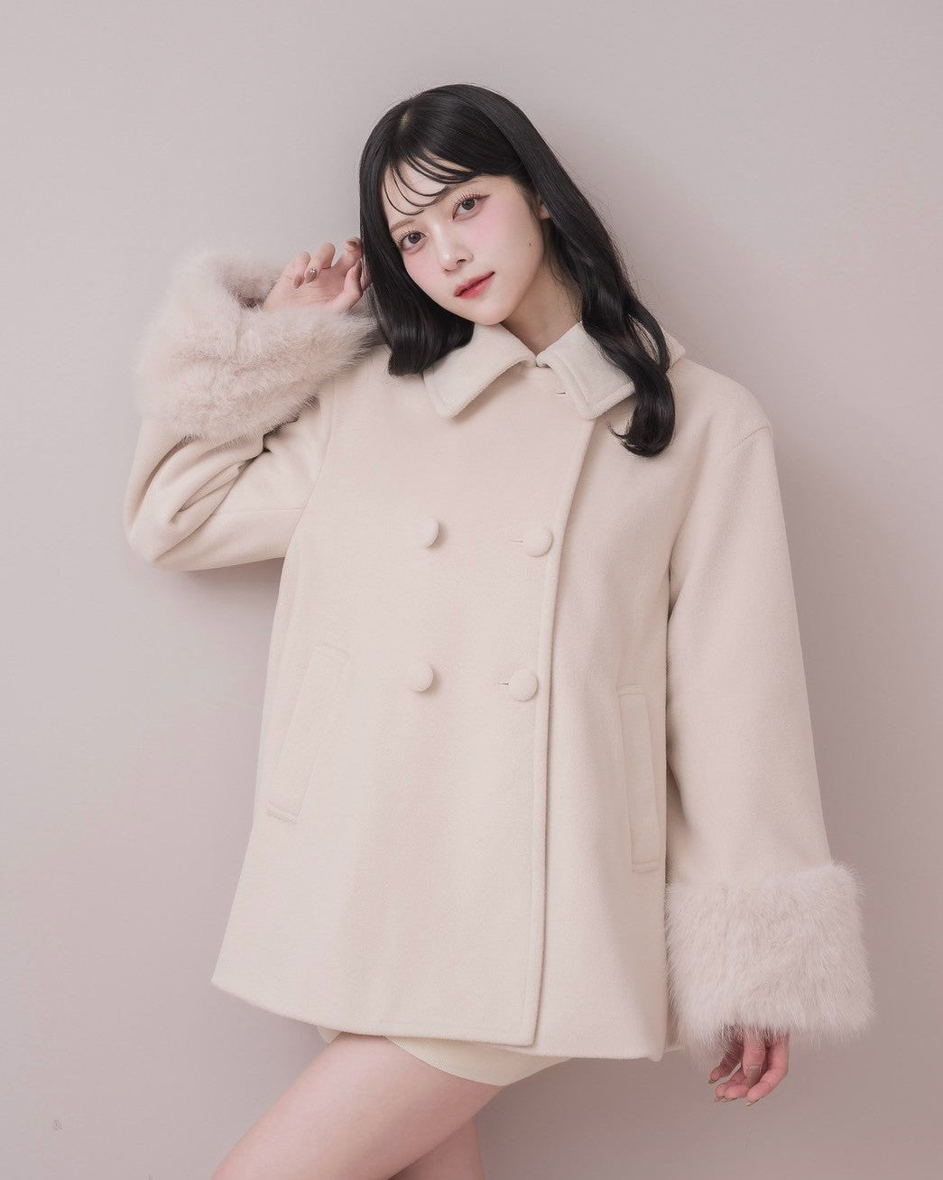 モデル身長：164cm / 着用カラー：ピンク