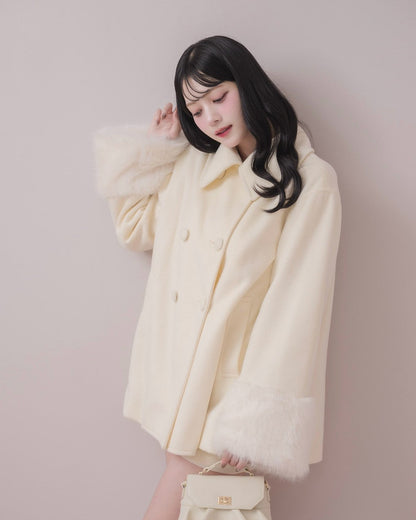 モデル身長：164cm / 着用カラー：アイボリー