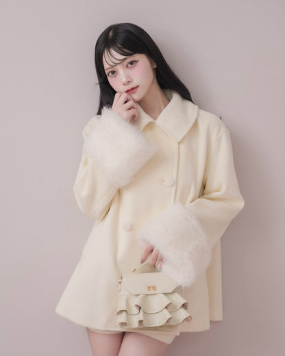 モデル身長：164cm / 着用カラー：アイボリー