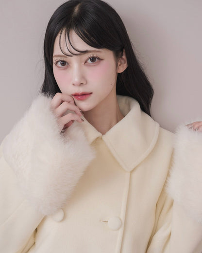 モデル身長：164cm / 着用カラー：アイボリー