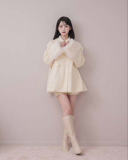 モデル身長：164cm / 着用カラー：アイボリー