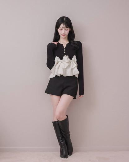 モデル身長：164cm / 着用カラー：ブラック
